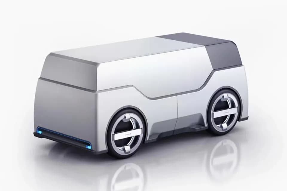 人工智能物流车，产品设计展示