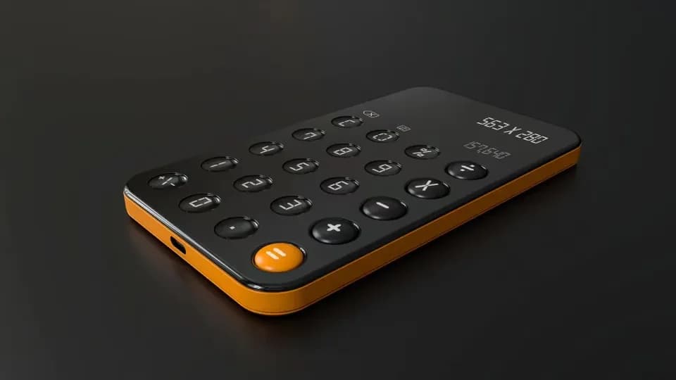 Portable calculator, Product design showcase