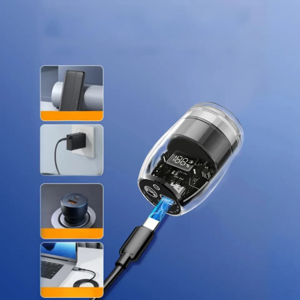 Transparent portable shaver, Product design showcase