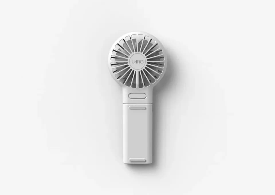 小型扇風機，製品デザイン展示