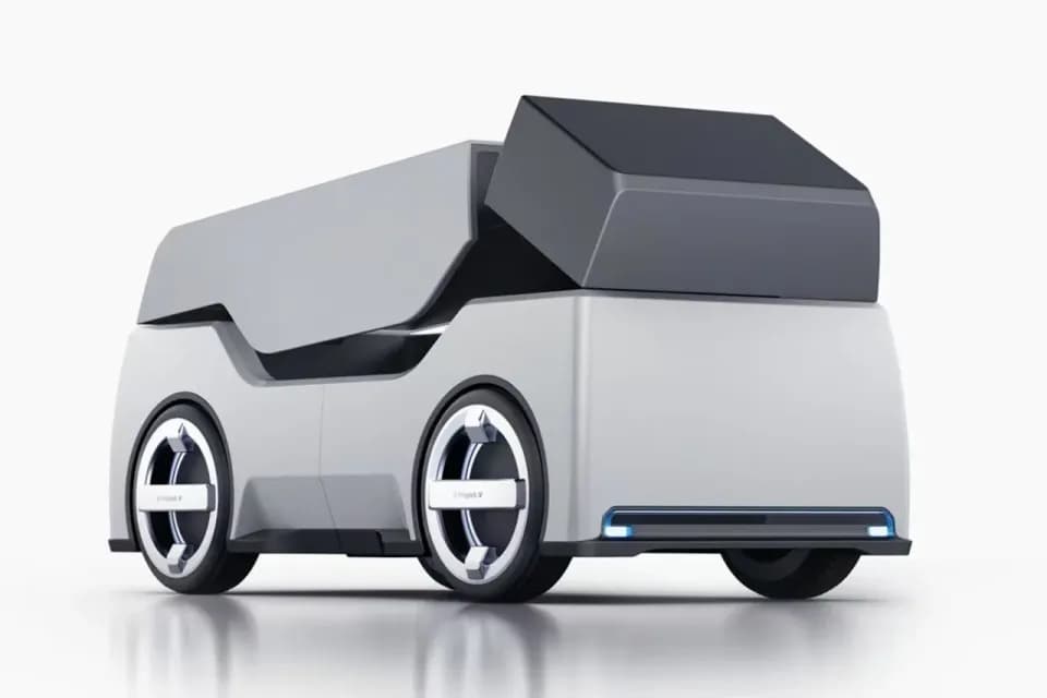 人工智能物流车，产品设计展示