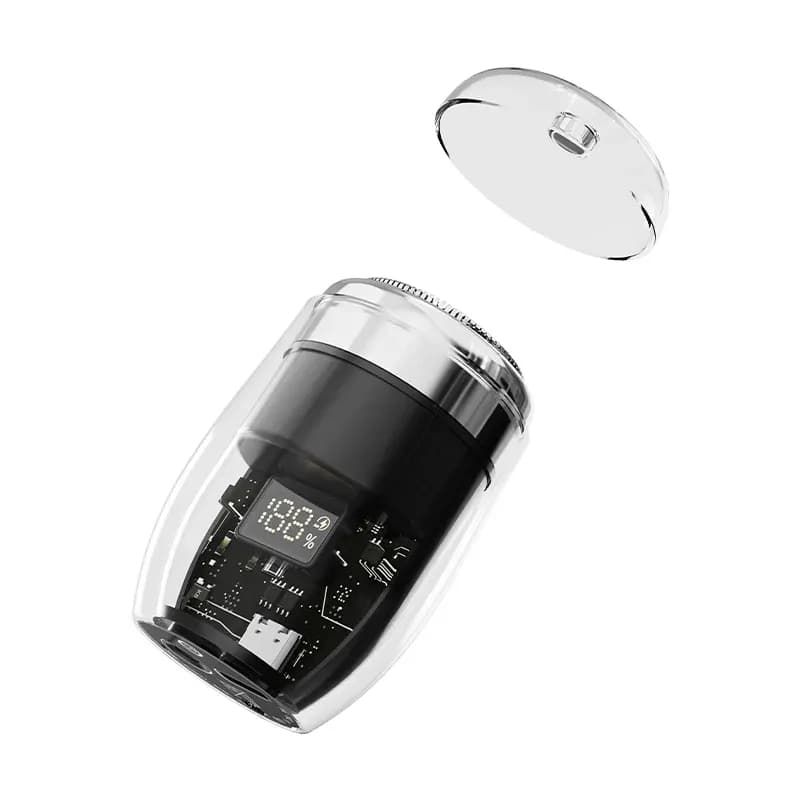 Transparent portable shaver, Product design showcase