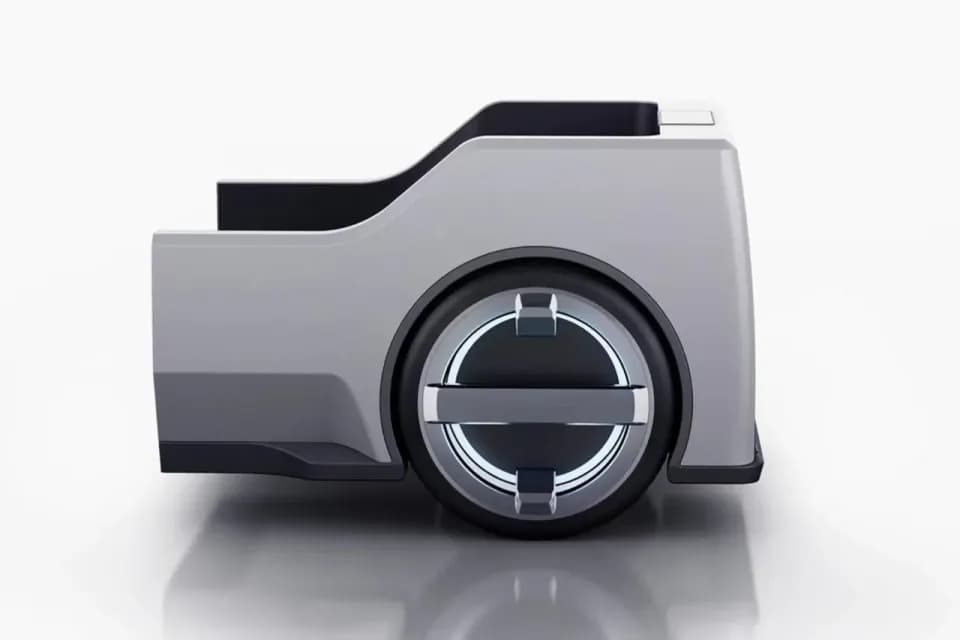 AI logistics vehicle, Product design showcase