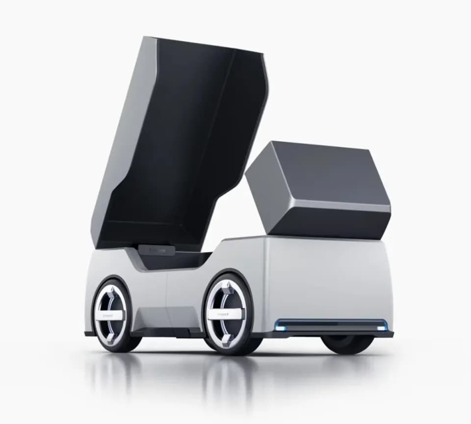 AI物流車両，製品デザイン展示