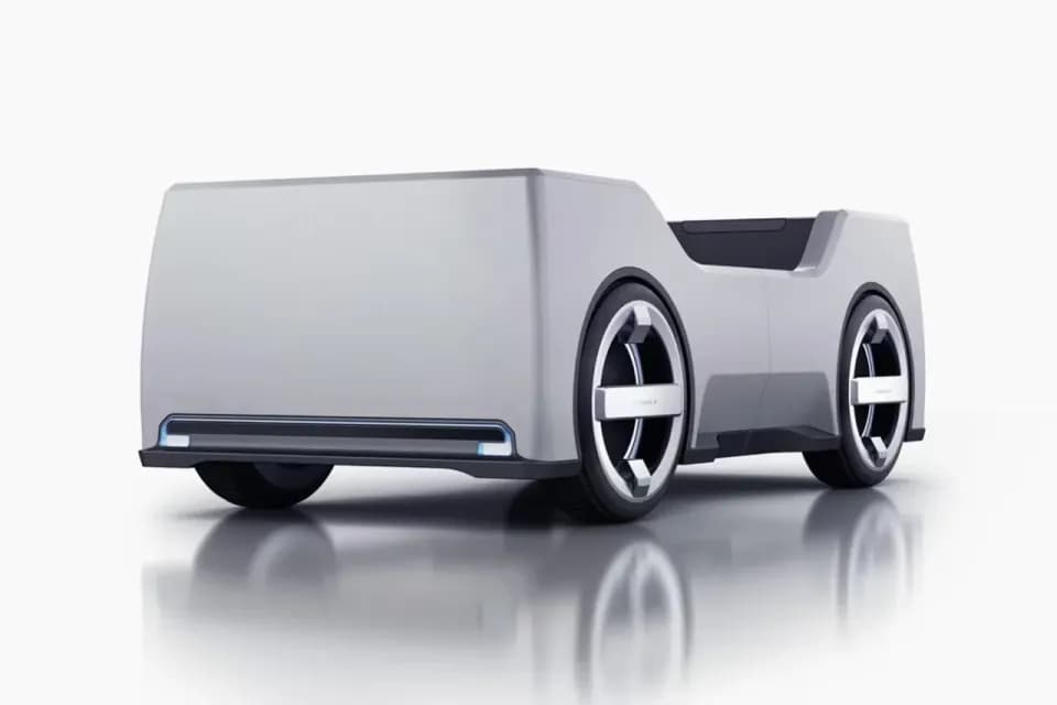 AI logistics vehicle, Product design showcase