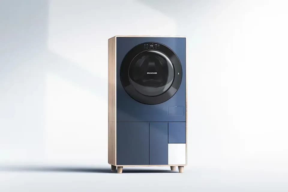 迷你洗衣机，产品设计展示