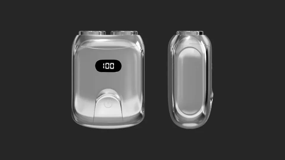 シェーバー，製品デザイン展示