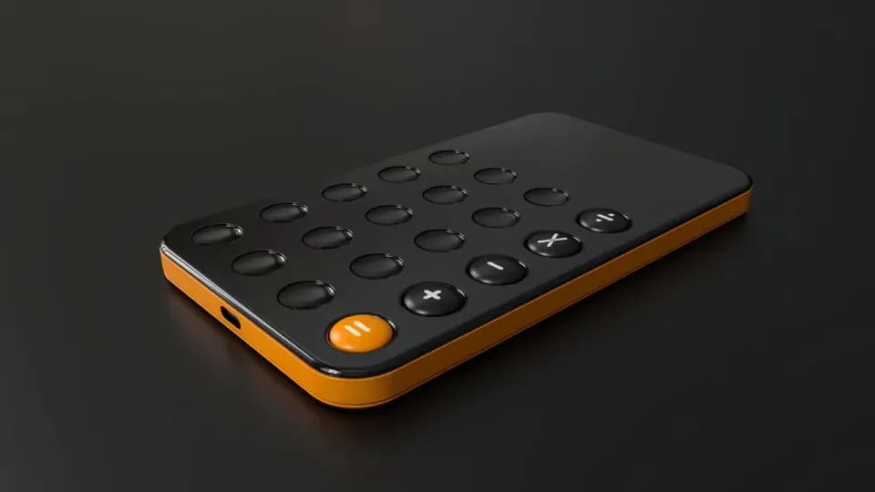 Portable calculator, Product design showcase