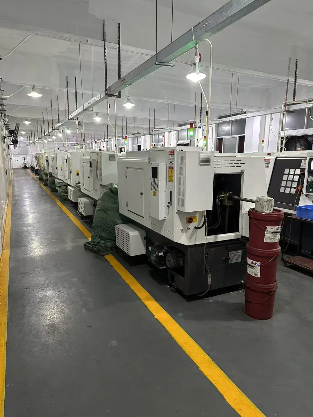 Workshop equipment layout, Metal machining photographs