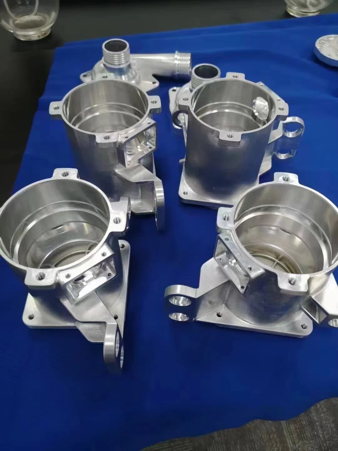 Metal housing samples, Metal machining photographs
